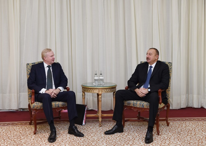 Ilham Aliyev trifft mit dem BP-Vorstandsvorsitzenden in Istanbul zusammen